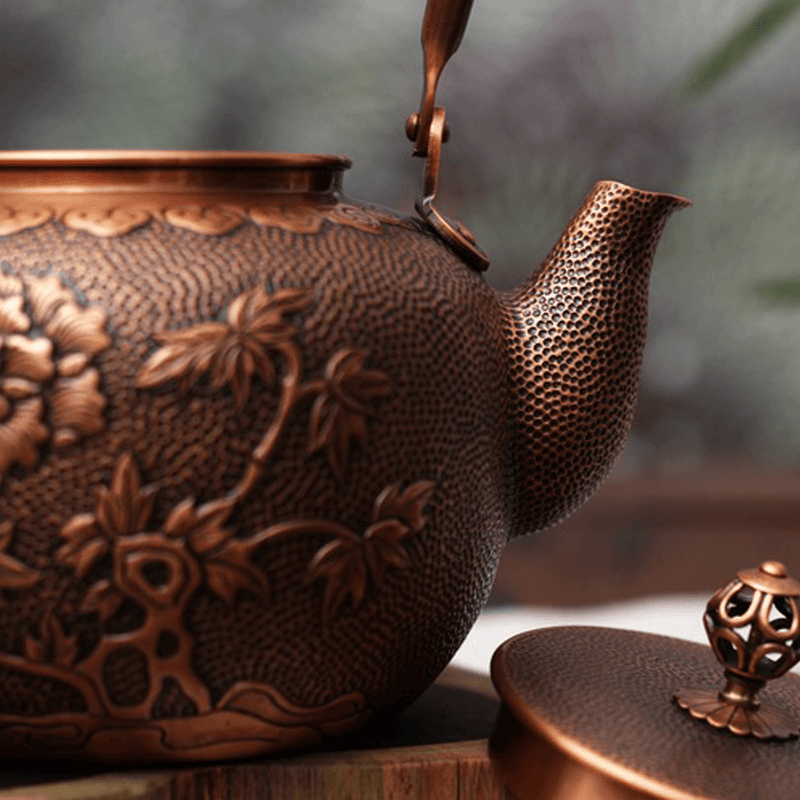 Artisan Teapot? | Peony copper pot