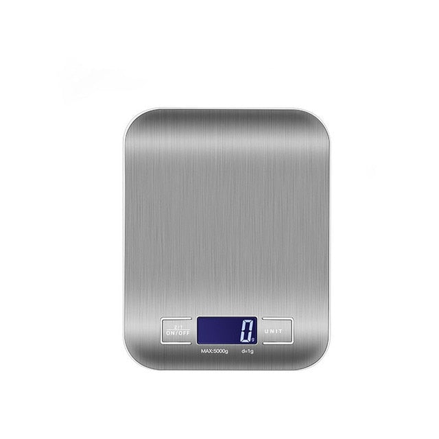 Rechargeable stainless steel electronic scales kitchen electronic scales home food scales small gram scale baking kitchen scales