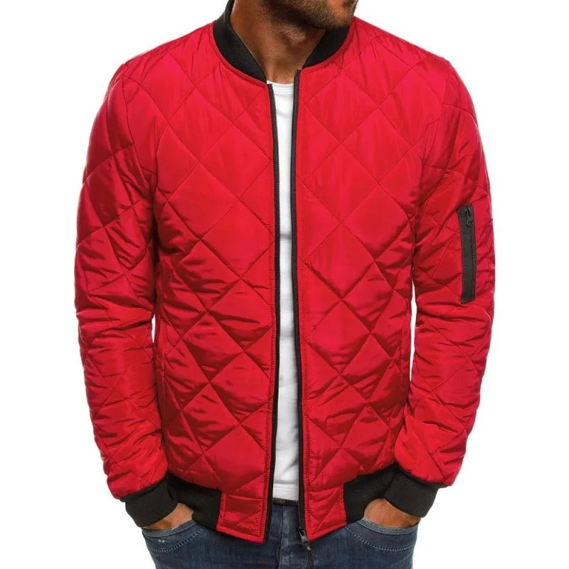 2023 Autumn and Winter Men's Casual Wide Songdema Fashion Versatile Personalized Jacket Diamond Plaid Cotton Dress