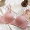 Women's Bras Sexy Seamless Wireless Ice Silk Bralette Gather Push Up Lingerie Thin Smiple Style AB Cup Deep V Female Underwear