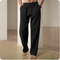 2025 New Men's Beach Pants Joggers Streetwear Cotton Linen Sweatpants Casual Pants Hawaiian Vacation Loose Summer Long
