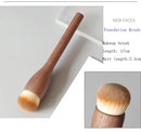 Karsyngirl Makeup Brush Wood Walnut Large Retro Powder Brushes Honey Loose Super Soft Beauty Gift for Girlfriend Make Up Tool