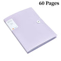 A4 File Folder Display Book 30/60 Pages Transparent Insert Paper Document Organizer Bag Office School Supplies Stationery