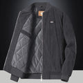 Men's Fashion Casual Warm Corduroy Outwear Men's Thick Cotton Jacket Coat Large Size New Autumn Winter Stand Collar Slim Jacket