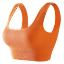 Seamless Knitted Sports Fitness Yoga Bra and Underwear