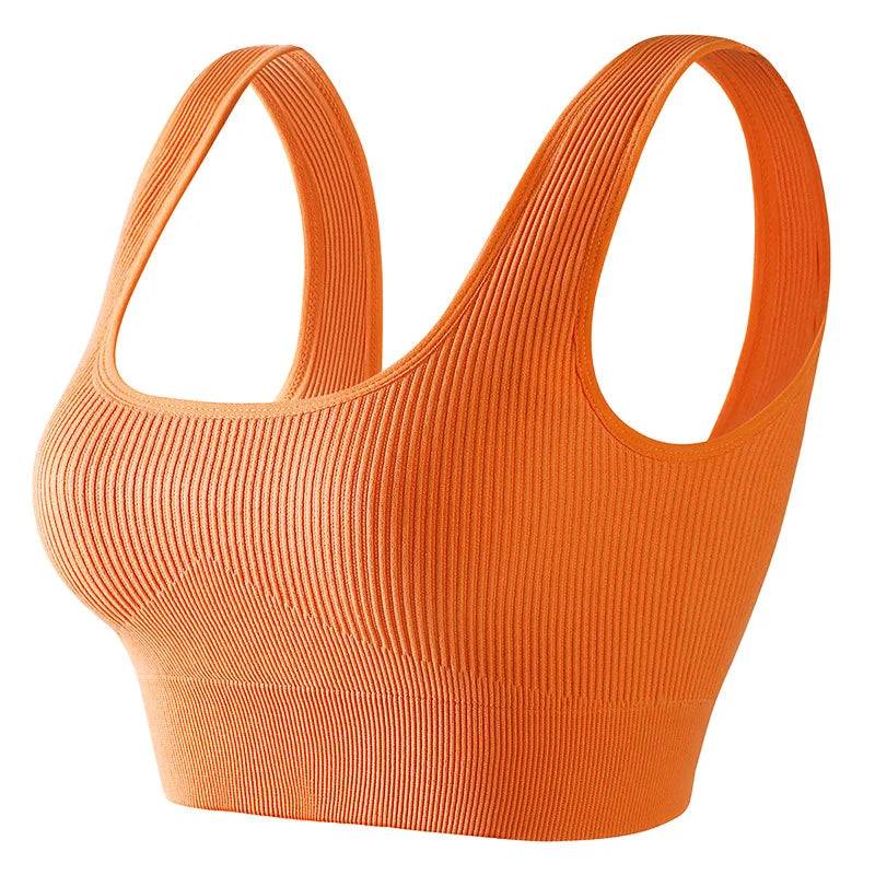 Seamless Knitted Sports Fitness Yoga Bra and Underwear