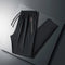 New Men Running Pants Ice silk elastic Breathable stripe Quick Dry Training Fitness Zip Pocket Joggings Pant Male Gym Sweatpants