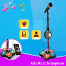 Kids Microphone with Stand Karaoke Mic Speaker with Lights Music Instrument Toys Singing Machine Birthday Gift for Girl Boy