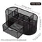 1pc Metal Multifunctional Pen Holder Office Supplies Creative Cool Crafts Desktop Hollow Storage Box