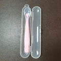 1/2Pcs Silicone Spoon Set Baby Learning to eat Training Spoon Baby Silicone Soft Spoon PP Plastic Box Children's Tableware Box