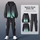Men's Sportswear Set Running and Training Suit Fitness Clothing Morning Run Quick-Dry Athletic Spring Jacket Basketball Suit