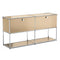 USM Haller Storage Cabinet Sideboard Haller Living Room Bedroom Stainless Steel Metal Board Modular Storage Shelf-No Keys