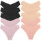 WHPC 10PCS/Set Women's Panties Seamless Fashion V-Cut Underwear Sexy Lingerie Comfort Sports Briefs Breathable Female Underpants