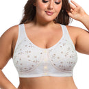 Comfortable Cotton Bras For Women Wireless Bra Front Closure Underwear Soft Lingerie Large Bust