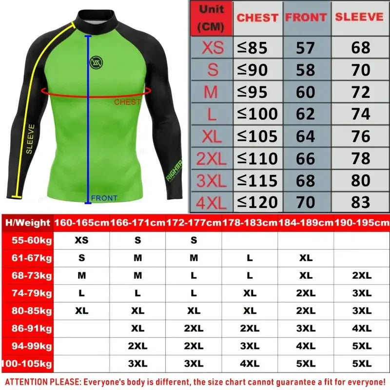 HotSale Men's Surfing Shirt CAMO Lycra Rashguard RIGHTTRACK Surf Sportswear Beach UV Protection Swimwear UPF50  Clothes