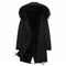 2022 Winter Trendy Men High Quality Faux Fur Liner Parka Elegant Imitation Fox Hair Hooded Long Coat Fashion Luxury Jackets