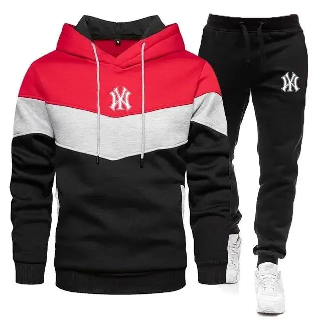 2025 Men's Sets Spring Autumn Zipper Hoodie and Pants 2 Pieces Casual Tracksuit Male Brand Running Jogging Sportswear Suit