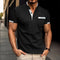 Men's Fashion Casual Solid Color Short sleeved POLO Shirt Summer Breathable Comfortable Men's Luxury Top