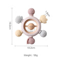 1PC Wooden Baby Rattles Toy Rotating Animal Shaped Matching Blocks Toy Baby Exercise Coordination Puzzle Montessori Toy Kid Gift