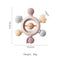 1PC Wooden Baby Rattles Toy Rotating Animal Shaped Matching Blocks Toy Baby Exercise Coordination Puzzle Montessori Toy Kid Gift