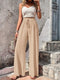 Women High Elastic Waist Wide Leg Pants Summer Casual Female Sand Beachwear Full Loose Trousers YLX-333