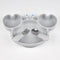 3Pcs/Set Baby Safe Silicone Dining Plate Food Feeding With Spoon Fork Cartoon Children Dishes Prevent Tipping Over And BPA Free