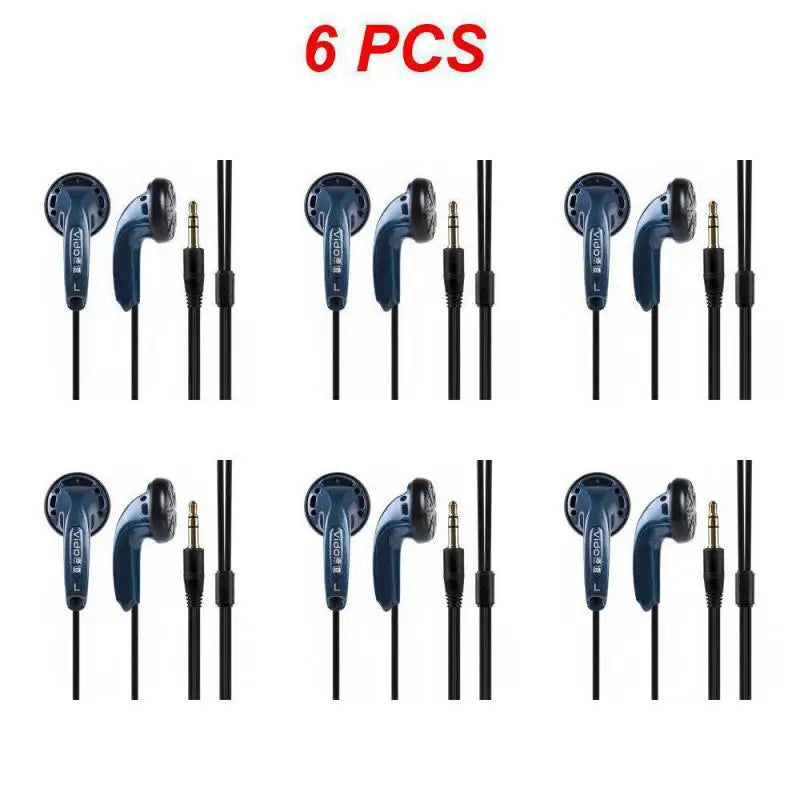 New Vido High Quality Wired Earphones Soundtrack Stereo Headset Game Headset Bass Noise Headphones Study Sports Headphone
