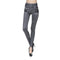 2023 Women's Spring and Summer Tight Imitation Jeans, Smart Slim Fashion, Large Tight Pants, False Pocket Women's Fitness Pants
