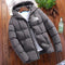2024 New winter jacket men's standing collar warm down street fashion casual brand Outer parka coat