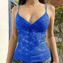 y2k Fairycore Tops 2000s Women Aestheic Clothes V Neck Spaghetti Strap Sleeveless Vest Coquette Clothing Streetwear