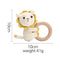 1PC Wooden Baby Rattles Toy Rotating Animal Shaped Matching Blocks Toy Baby Exercise Coordination Puzzle Montessori Toy Kid Gift