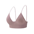 Nylon Fitness Yoga Top Deep V Sexy Triangle Cup Bralette Boneless Sports Bra Red Seamless Push Up Bra Women's Tube Top Crop Top