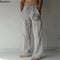 2025 Men's Cotton Linen Pants Oversized Jogger Sweatpants Casual Flower Print Plus Size Loose Wide Leg Pants Men Casual Trousers