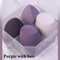 4Pcs Makeup Sponge Powder Puff Dry and Wet Combined Beauty Foundation Tools Cosmetic Ball Powder Puff Bevel Cut Make Up Sponge