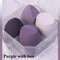 4Pcs Makeup Sponge Powder Puff Dry and Wet Combined Beauty Foundation Tools Cosmetic Ball Powder Puff Bevel Cut Make Up Sponge