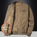 Men's Fashion Casual Warm Corduroy Outwear Men's Thick Cotton Jacket Coat Large Size New Autumn Winter Stand Collar Slim Jacket