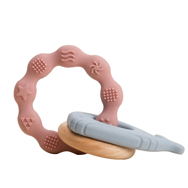 1PC Wooden Baby Rattles Toy Rotating Animal Shaped Matching Blocks Toy Baby Exercise Coordination Puzzle Montessori Toy Kid Gift