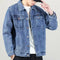 Spring Autumn Denim Jacket Men's Casual Workwear New Trendy High-end Feel Men's Jacket Clothing Regular Length