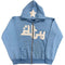 Star Letter Print Hoodies Men's Vintage Zipper Long Sleeve Loose Sweater Coat Harajuku Casual Hooded Sweatshirt Y2K Street Wear
