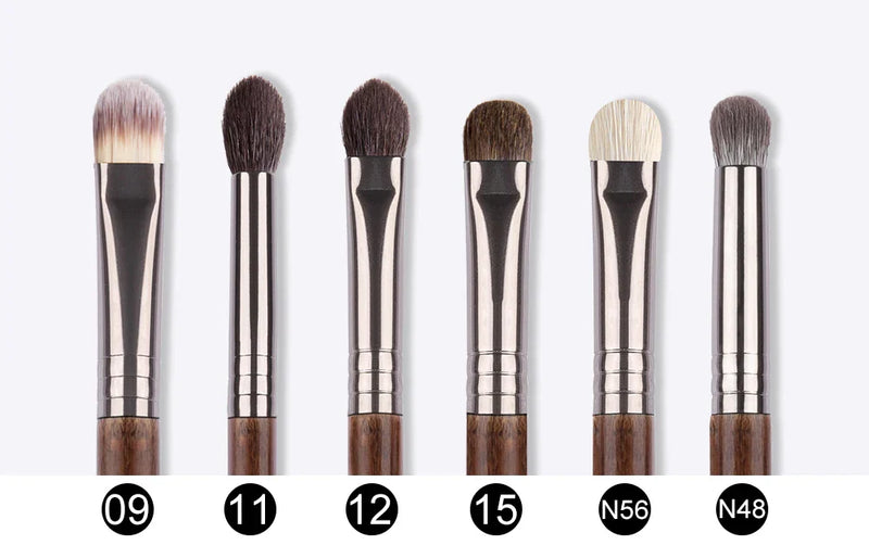 OVW 12pcs Eye Shadow Nature Hair Eyeliner Eyebrow Lip Cosmetic Beauty Makeup Brushes Tools