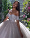 LORIE Shiny Glitter Princess Wedding Dresses A Line Off The Shoulder Bride Dress Sweetheart Neck Dubai Wedding Gowns Customized