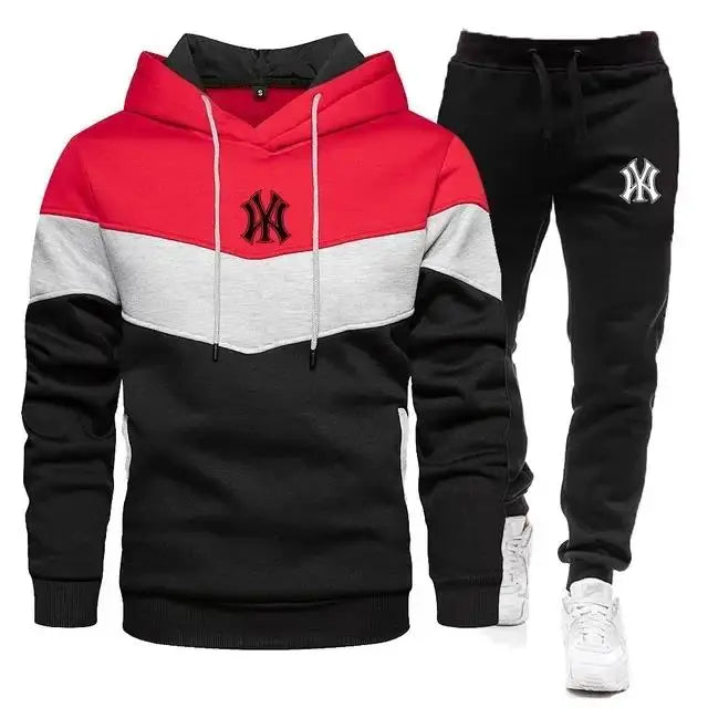 2025 Men's Sets Spring Autumn Zipper Hoodie and Pants 2 Pieces Casual Tracksuit Male Brand Running Jogging Sportswear Suit