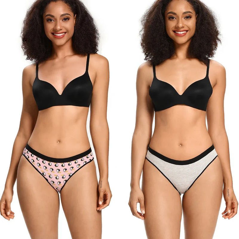 6pcs Women's Panties Sexy Underwear Women Briefs Brazilian Lingerie High Waist Female Underpants Plus Size