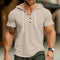 Men's New Summer Trend Hoodie Slim Fit Comfortable Short Sleeve High Quality Casual Classic Drawstring Hooded Pullover T-Shirt T