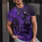 Vintage Men's T-Shirt 3D Biker Print Short-Sleeved T-Shirt Breathable Round Neck Tops Summer Men's Large Street Casual Clothing