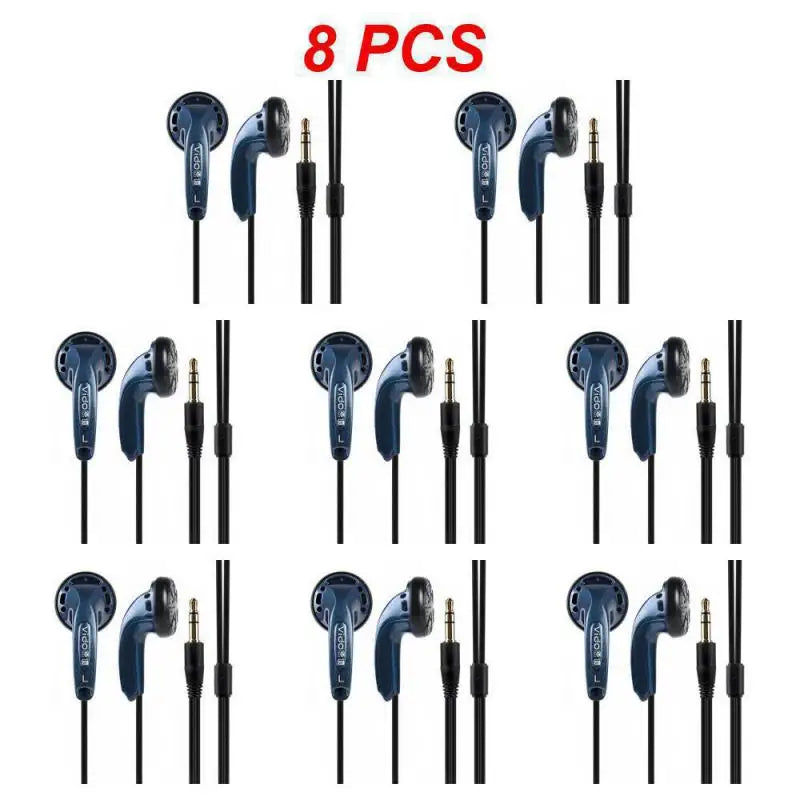 New Vido High Quality Wired Earphones Soundtrack Stereo Headset Game Headset Bass Noise Headphones Study Sports Headphone