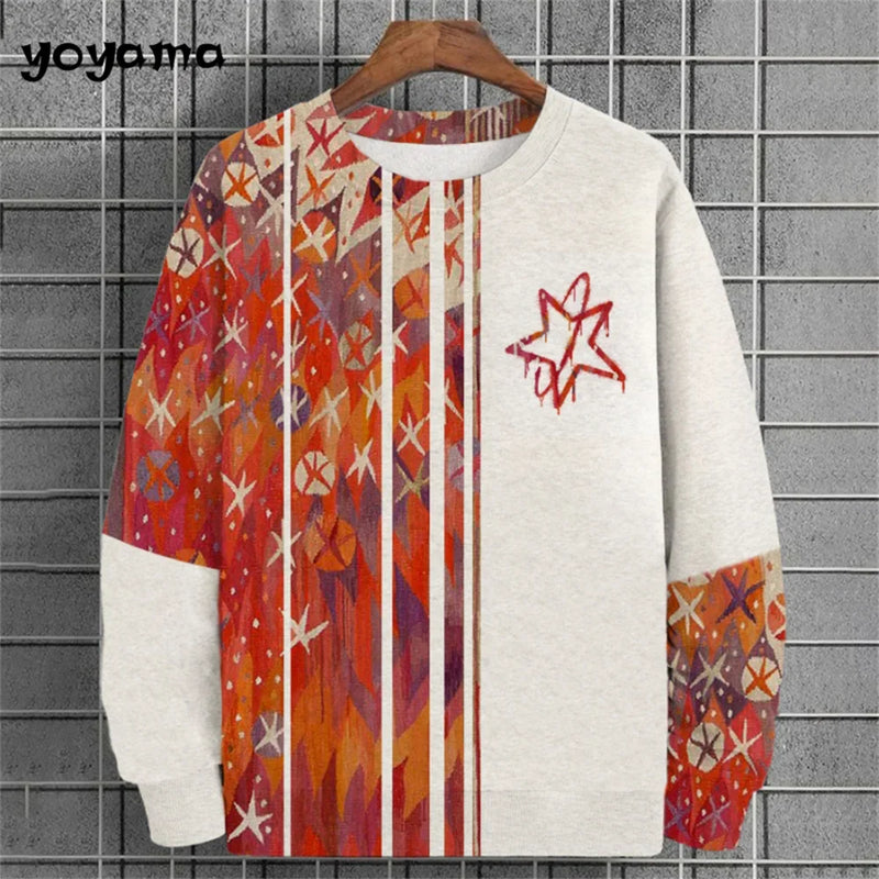 Ukiyo-E Men's Sweatshirt Autumn Oversized Hoodies for Men Long Sleeve T-Shirt Tops Loose Casual New in Hoodies & Sweatshirts Top