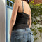 y2k Fairycore Tops 2000s Women Aestheic Clothes V Neck Spaghetti Strap Sleeveless Vest Coquette Clothing Streetwear