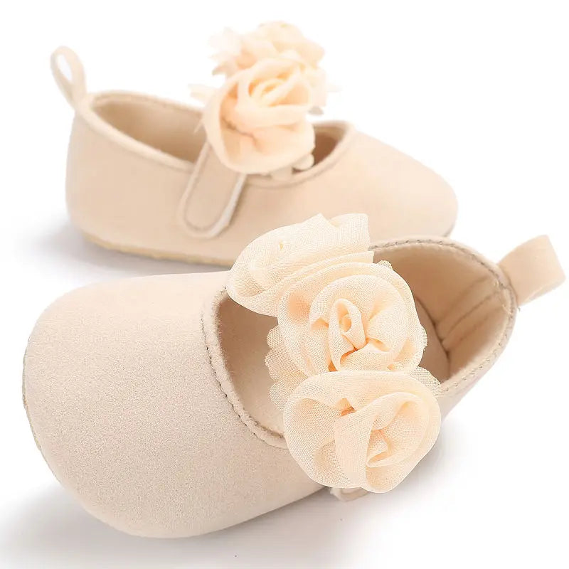 Infant Newborn Soft Sweet Mary Jane Baby Shoes Kids Wedding Party Dress Footwear Children Princess First Walker Baby Girl Shoes