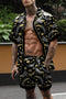 Hot Hawaiian Set Mens Printing Set Short Sleeve Summer Casual Floral Shirt Beach Two Piece Suit 2022 New Fashion Men Sets